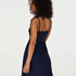 Modal Lace Slip Dress, Blue