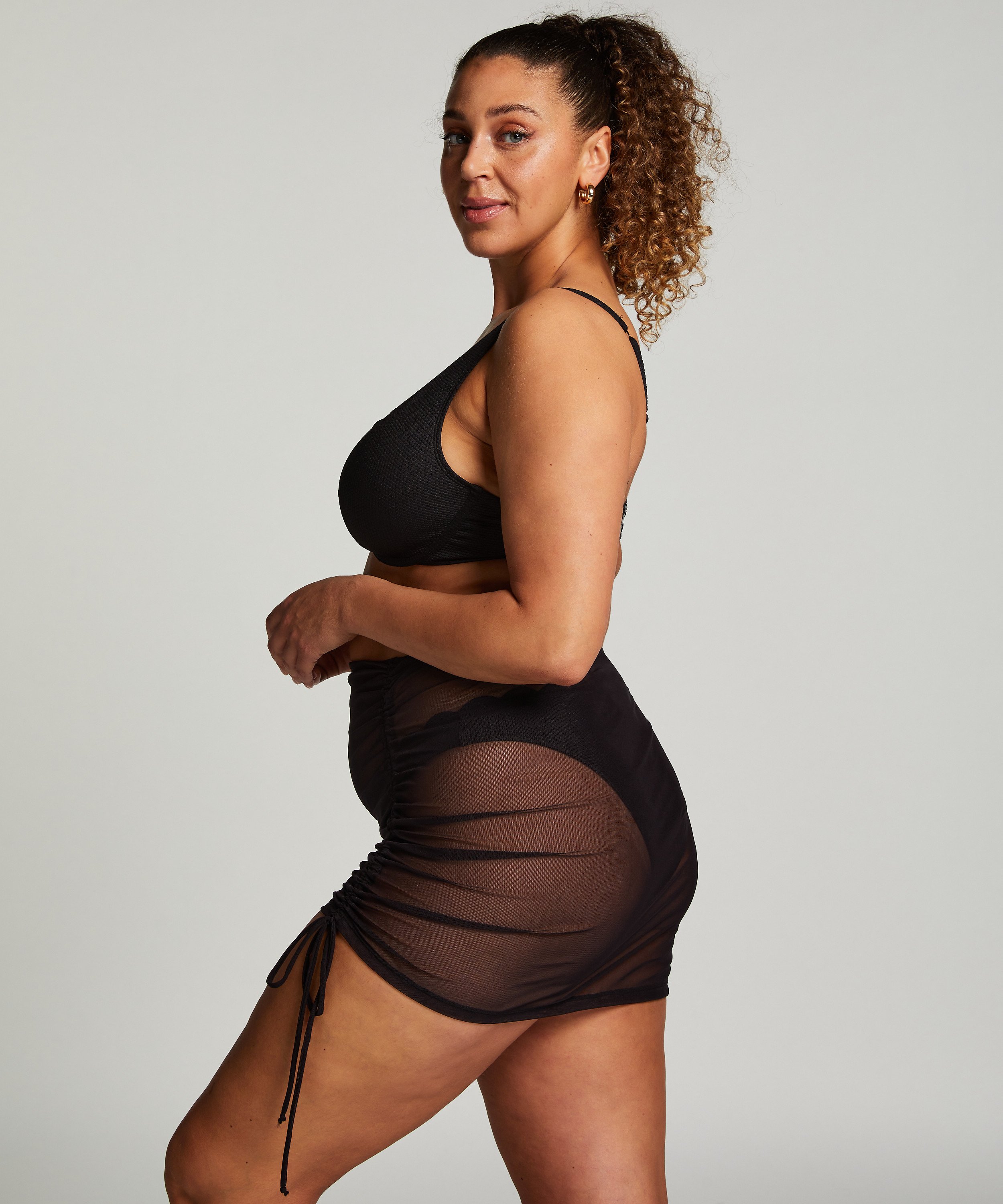 Beach Skirt, Black, main