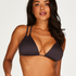 Lisbon Triangle Bikini Top, Grey