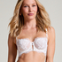 Tiah Non-Padded Underwired Longline Bra, White