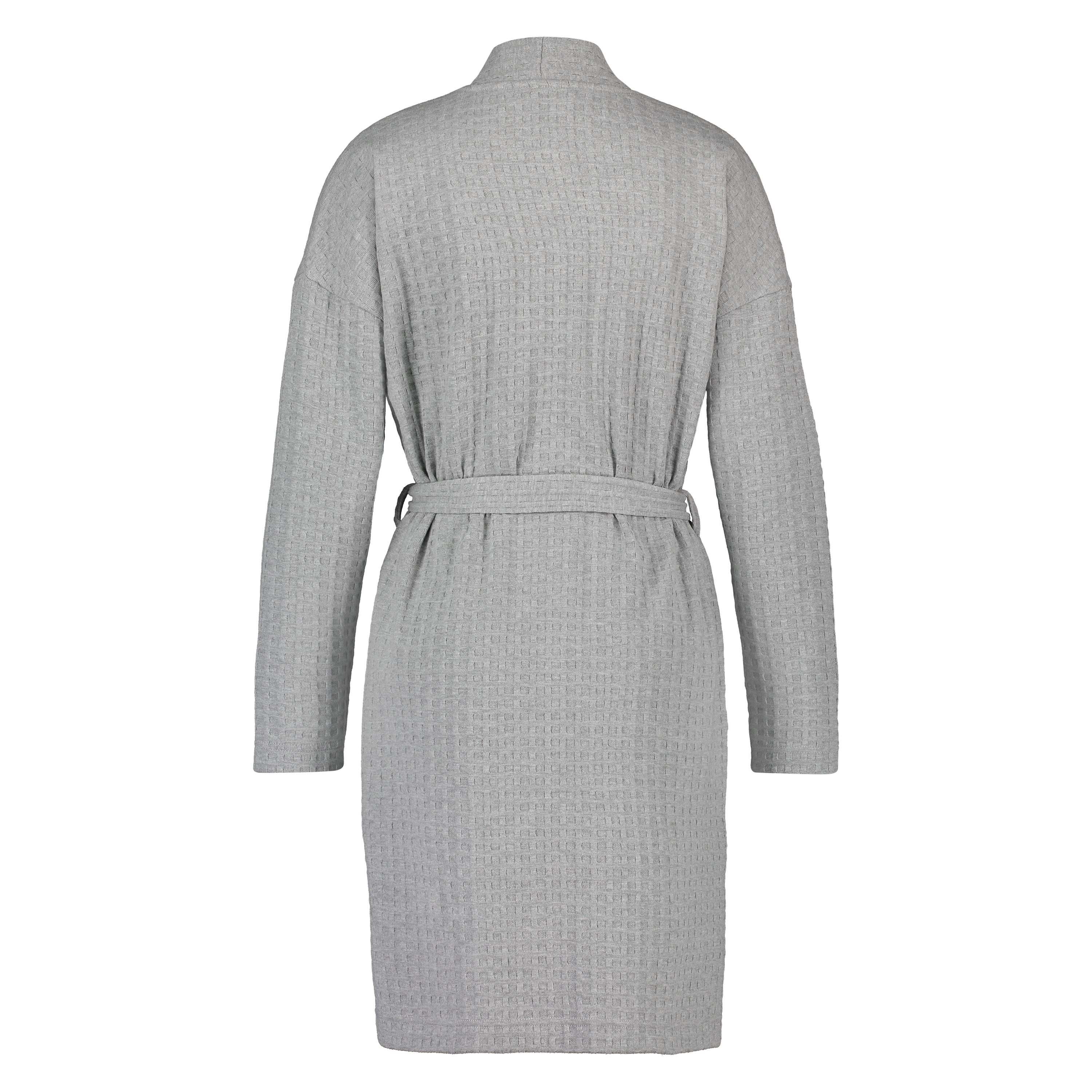 Waffle Bathrobe, Grey, main