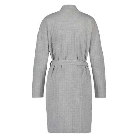 Waffle Bathrobe, Grey