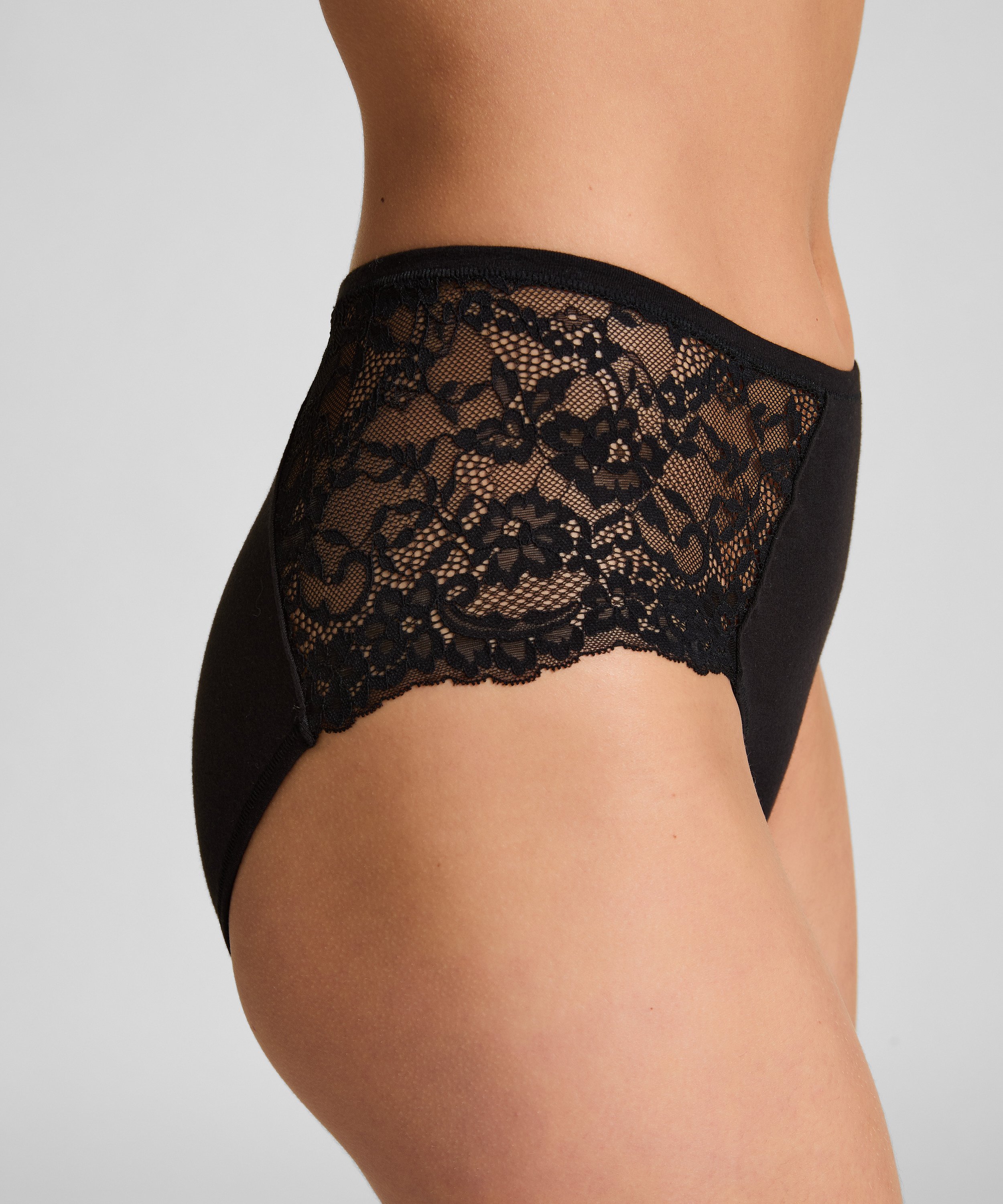 Superslip Midi Lace, Black, main