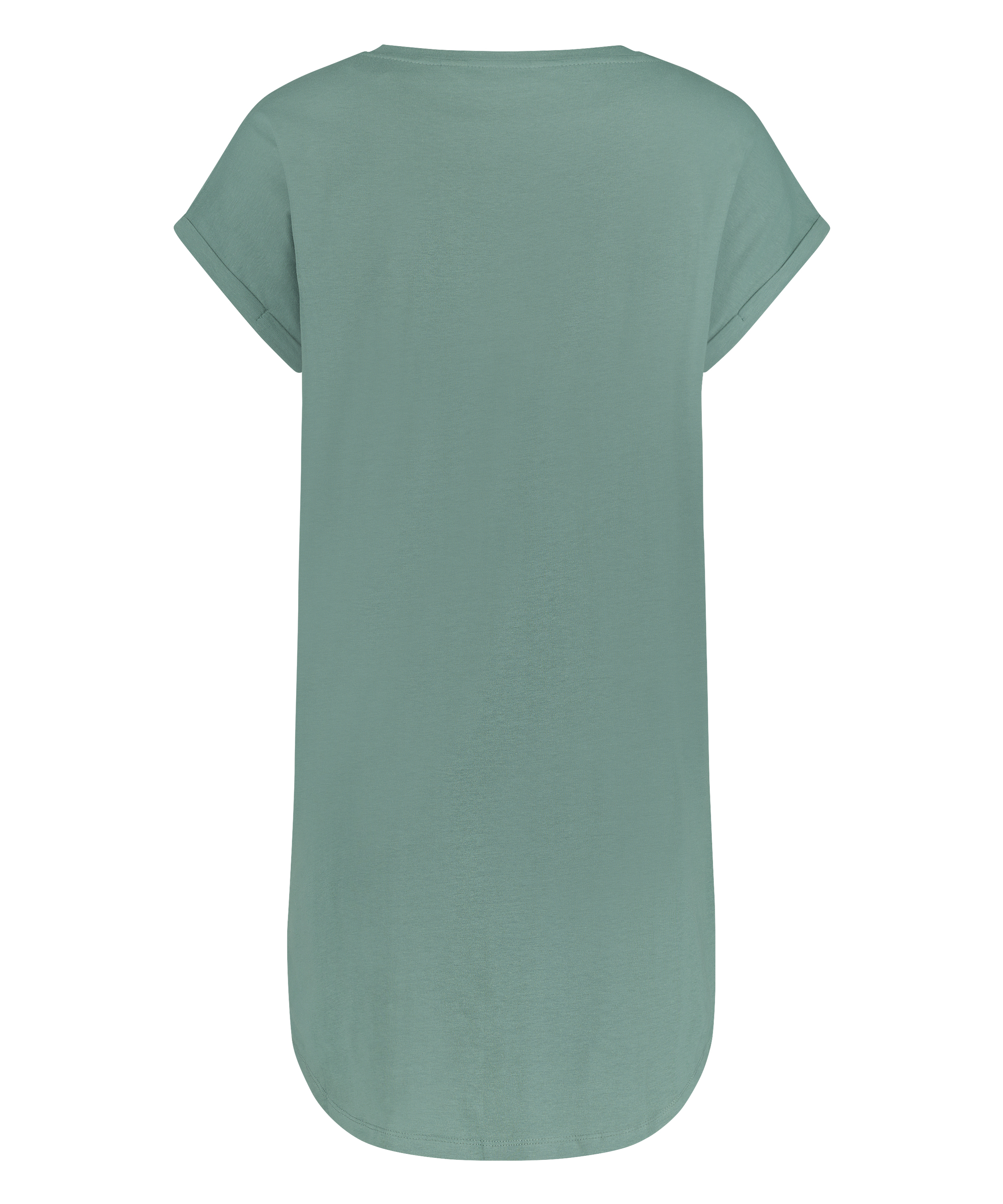 Round Neck Nightshirt, Green, main