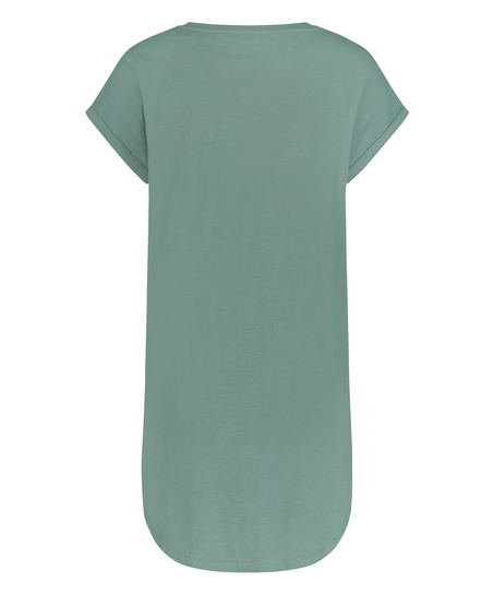 Round Neck Nightshirt, Green