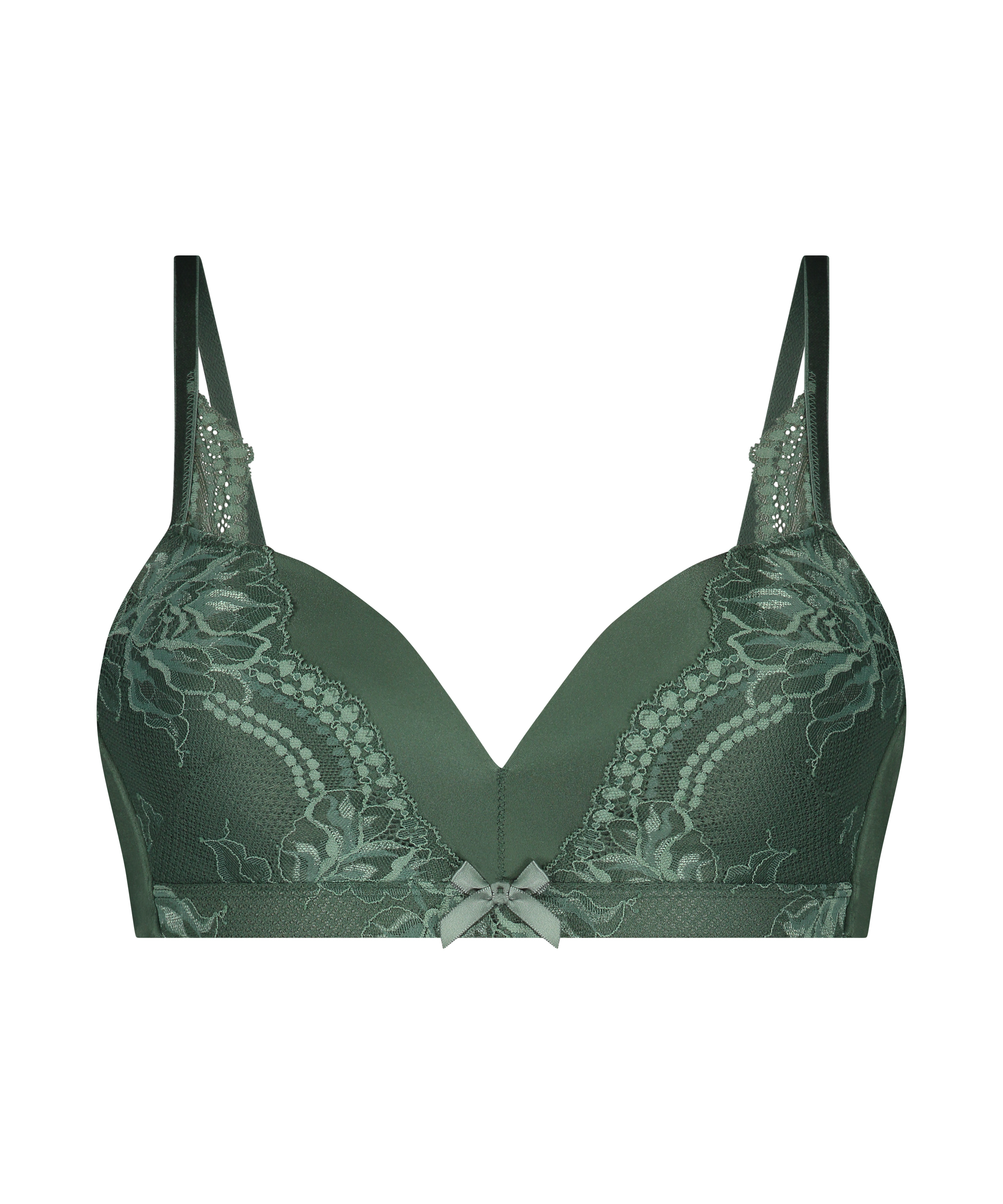Lycke Padded Non-Wired Bra, Green, main
