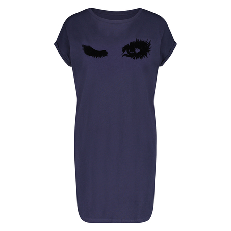 Round Neck Nightshirt, Blue