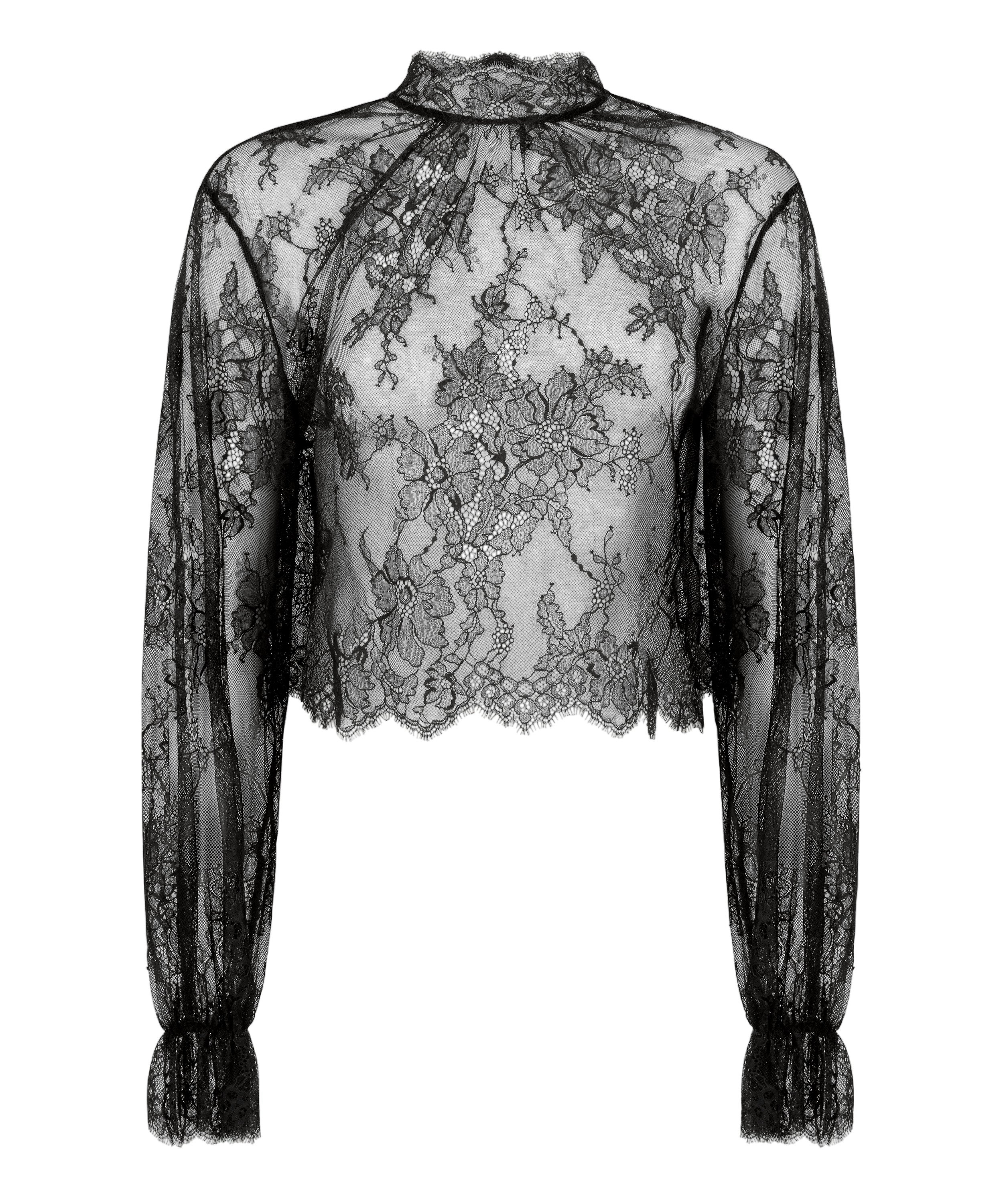 Pyjama Top Cecilia, Black, main