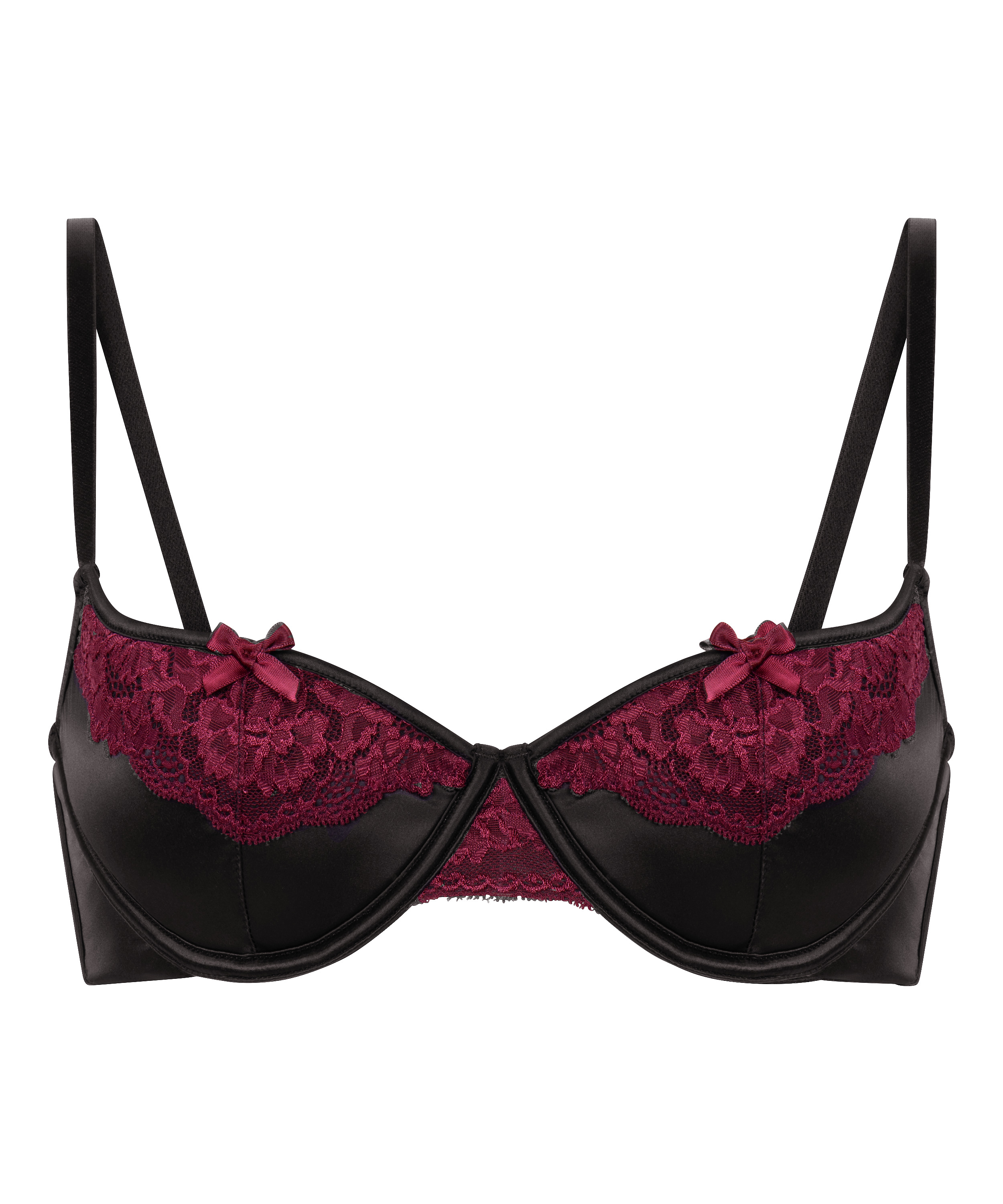 Ambra Padded Underwired Bra, Black, main