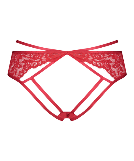 Iggy Brazilian with open crotch, Red