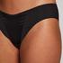 Satin Fleece Brief, Black