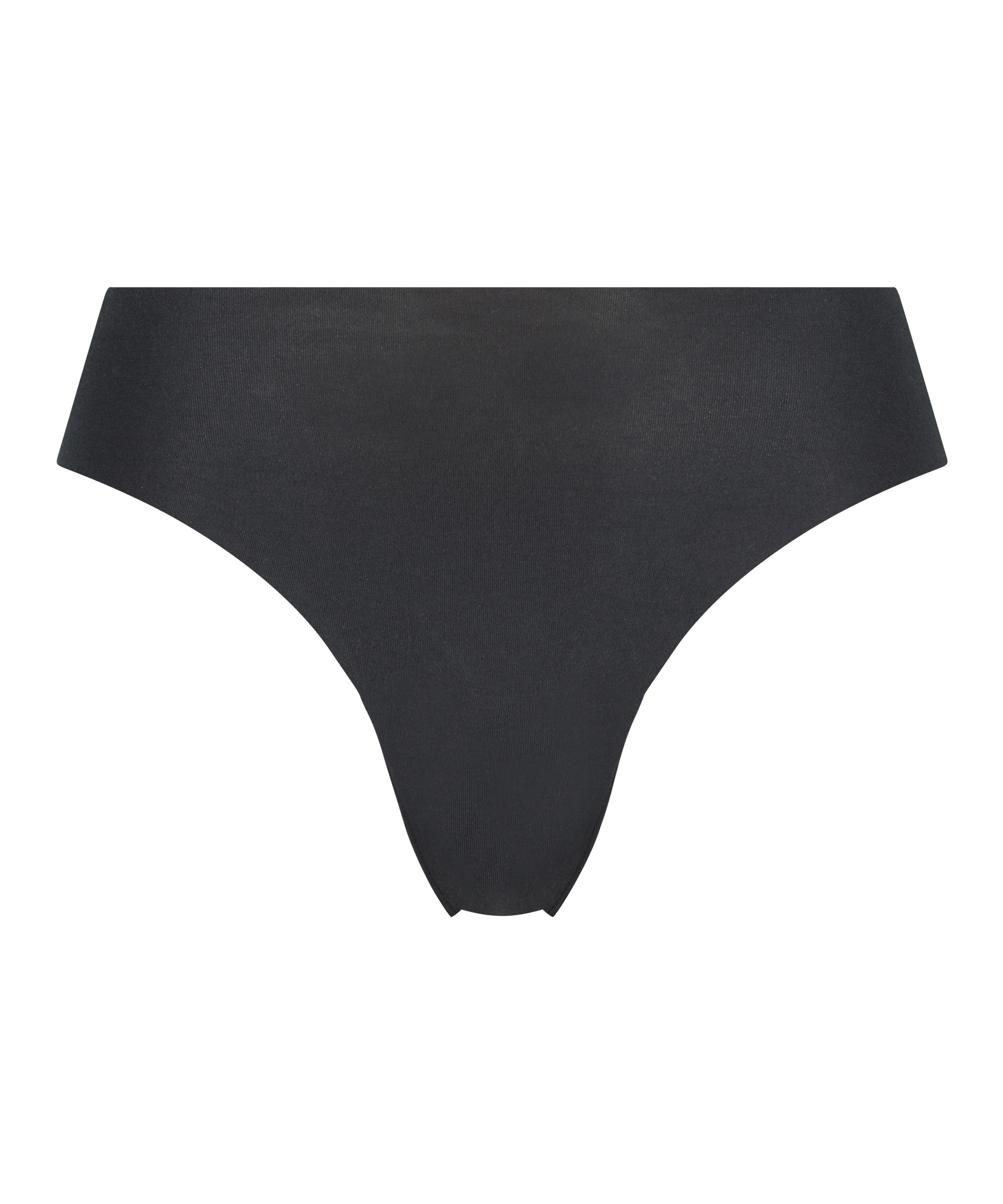 Invisible cotton knickers, Black, main