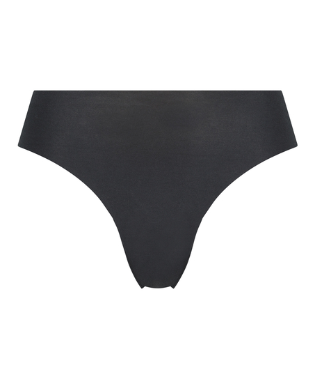Invisible cotton knickers, Black