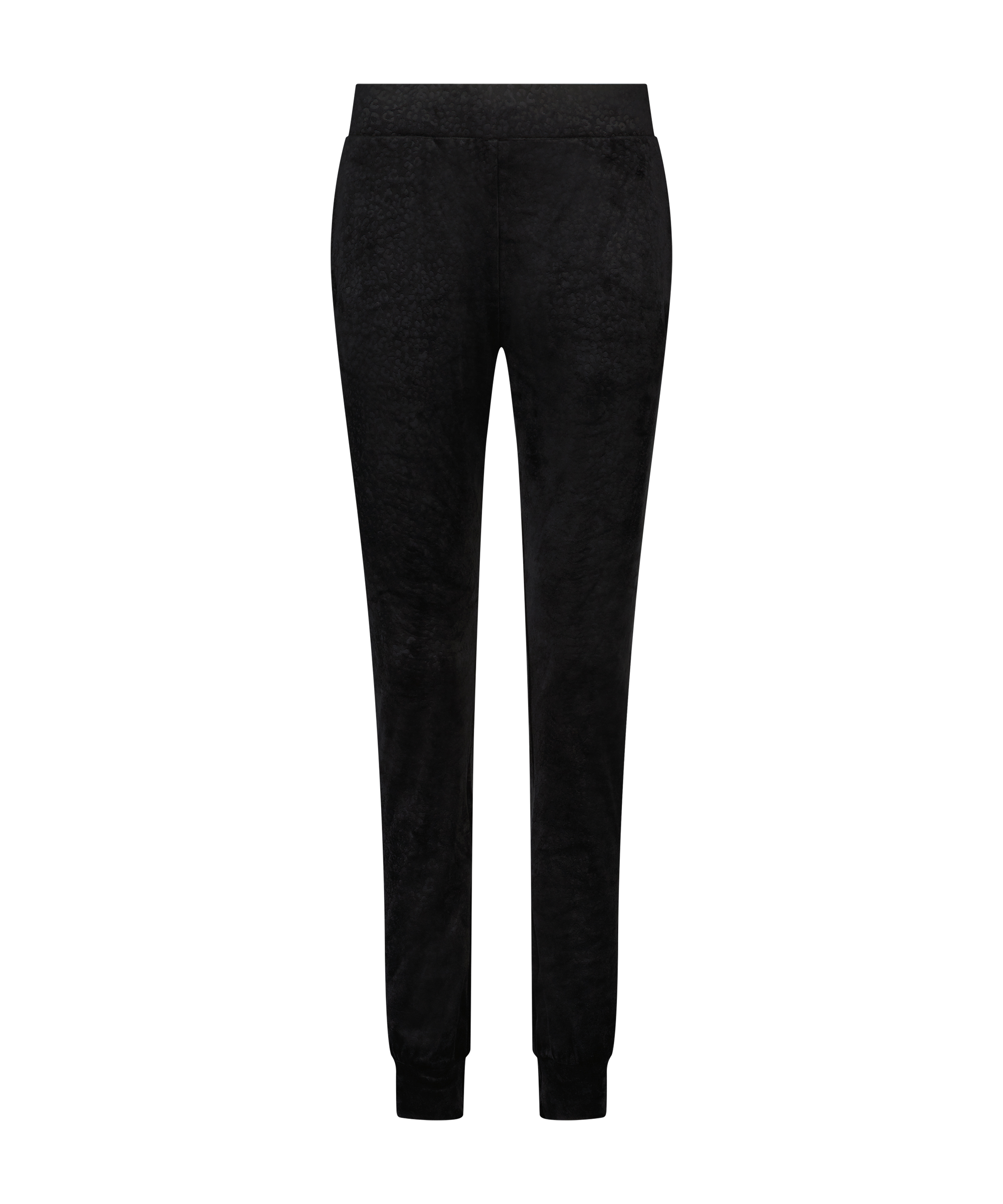 Petite Velours Jogging Pants, Black, main