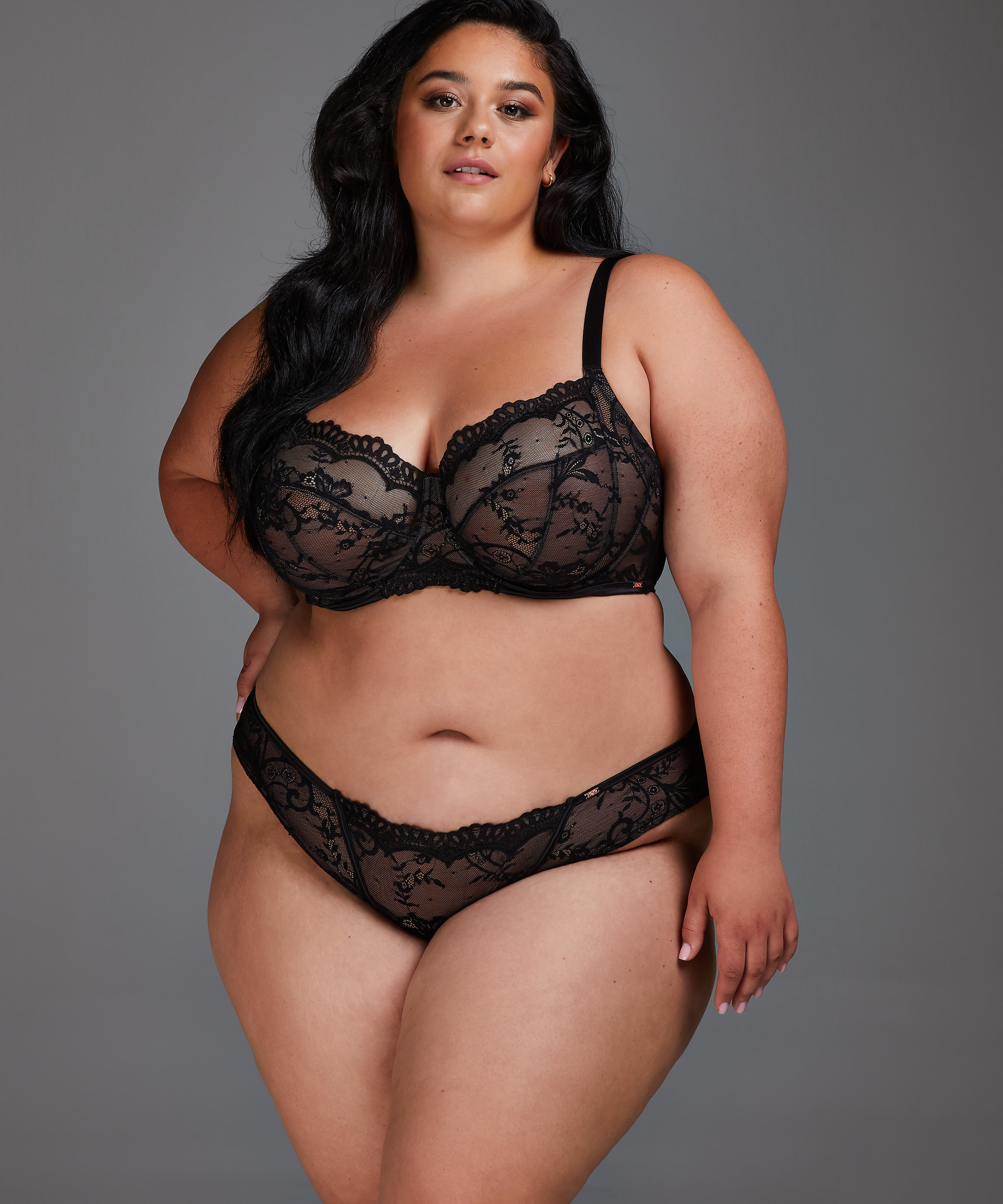 Helena Non-Padded Underwired Bra, Black, main