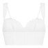 Whitney Padded Underwired Longline Bra, White