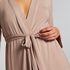 Short Jersey Robe Essentials, Beige