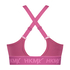 HKMX The Crop Logo Sports Bra Level 1, Pink