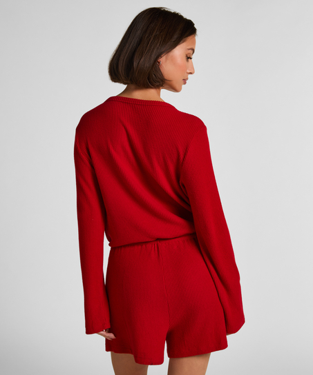 Onesie Short Jersey Rib, Red