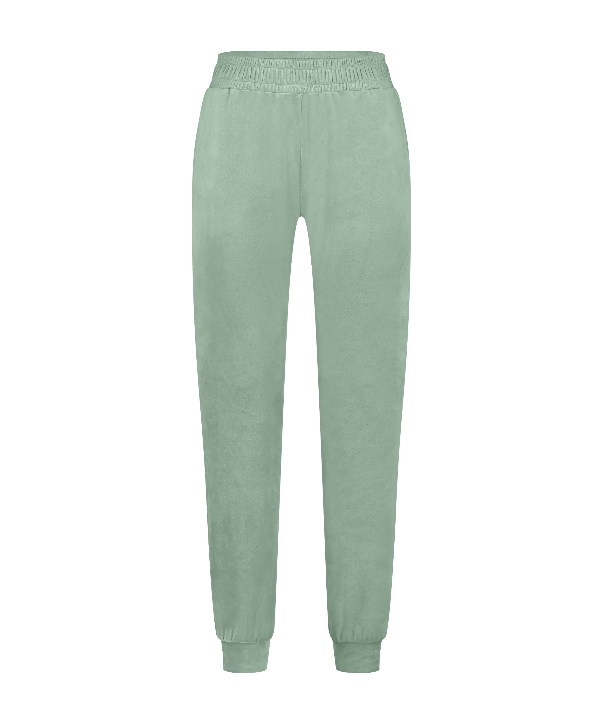 Velours Jogging Pants, Green, main