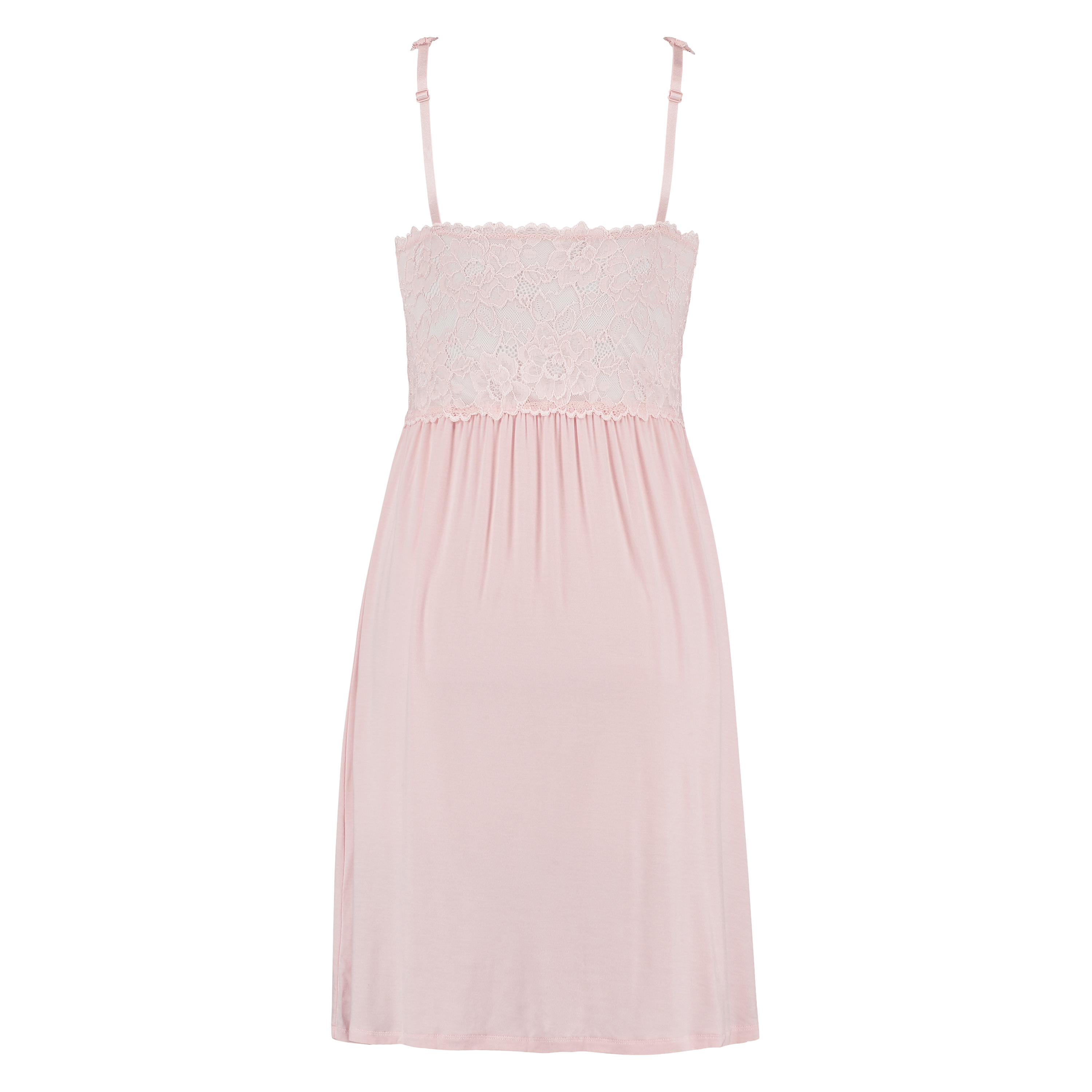 Modal Lace Slip Dress, Pink, main