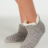 Chenille slippers, Grey
