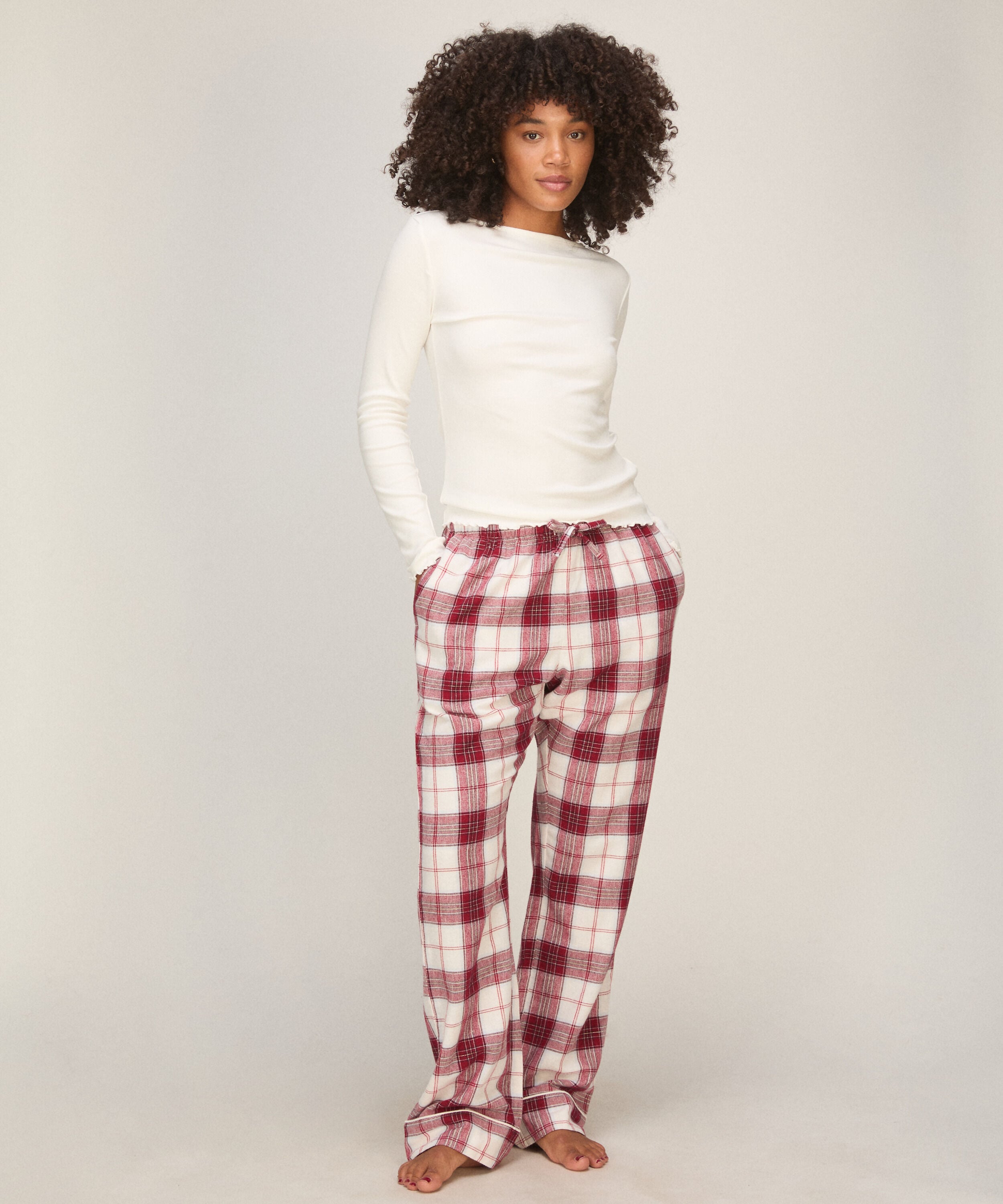 Boatneck Top, White Boatneck Top, White