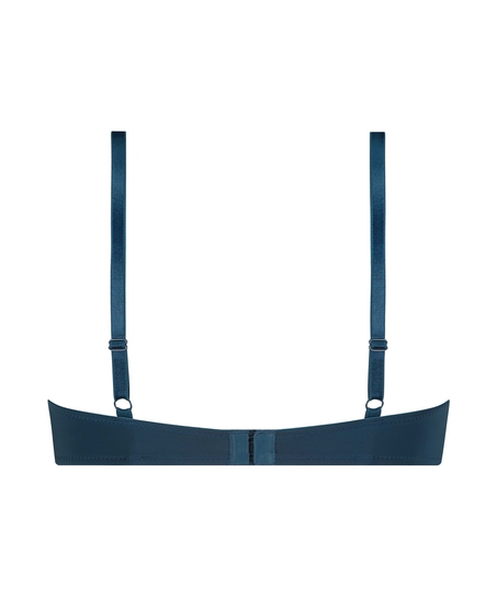 Plunge Padded Underwired Bra, Blue