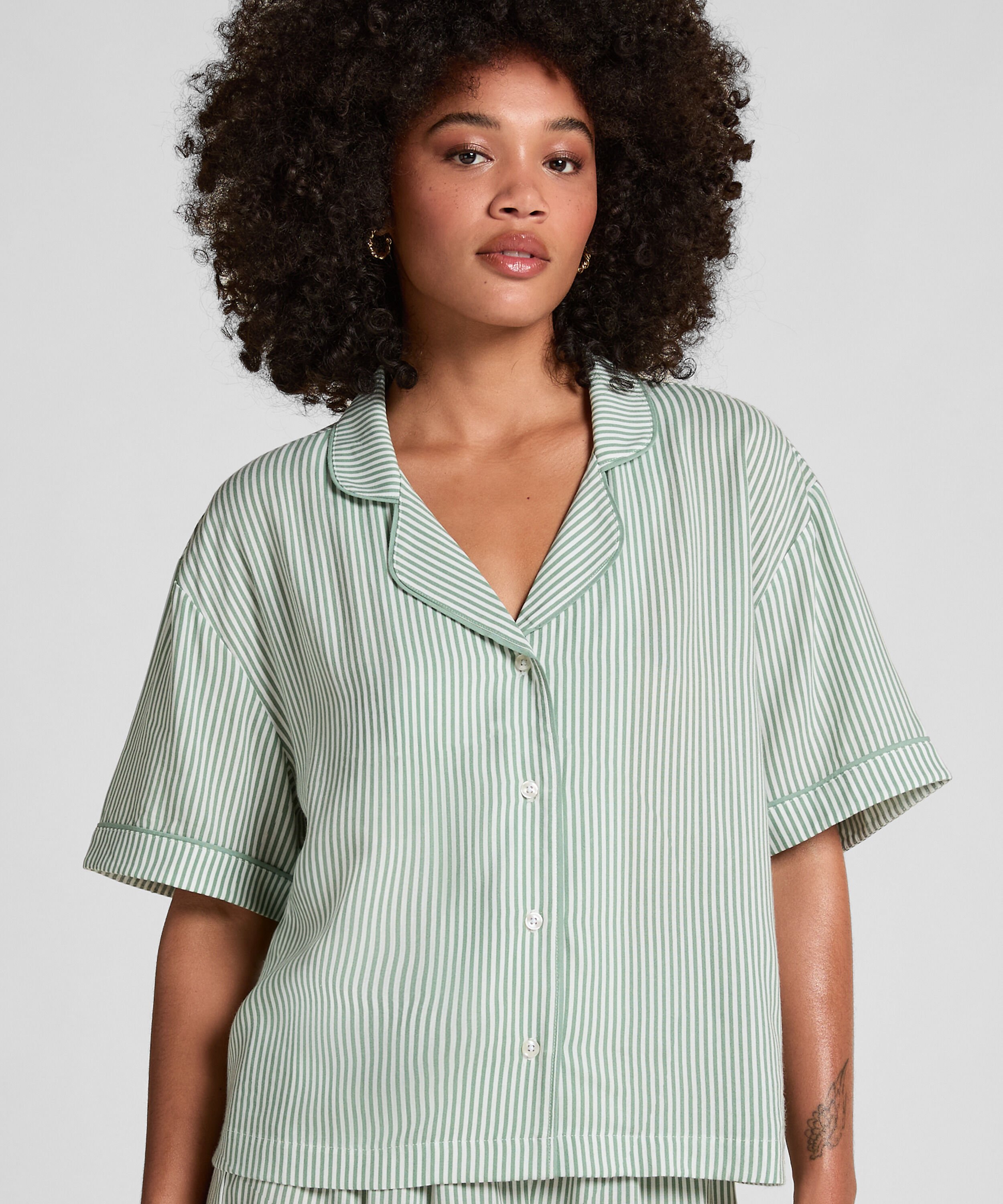 Jacket Short Sleeves Woven, Green