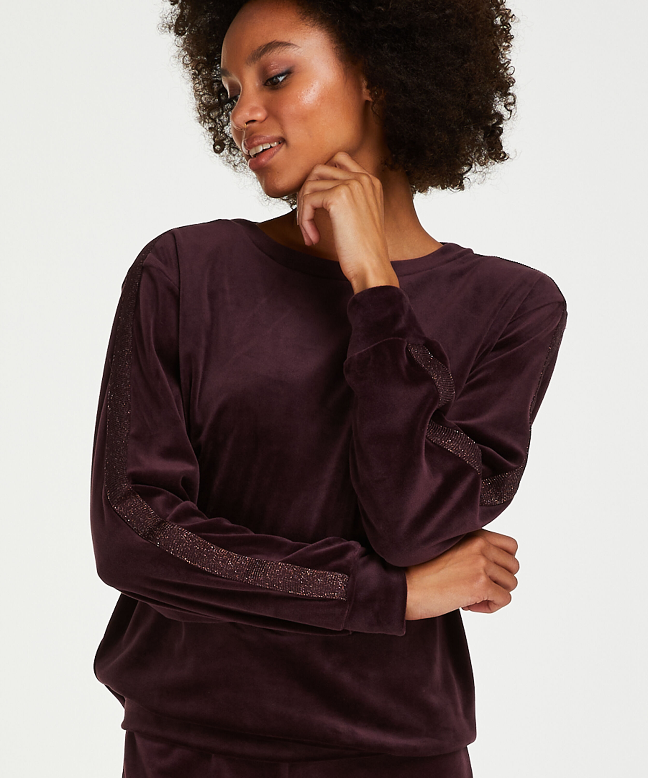 Velvet Shimmer top, Purple