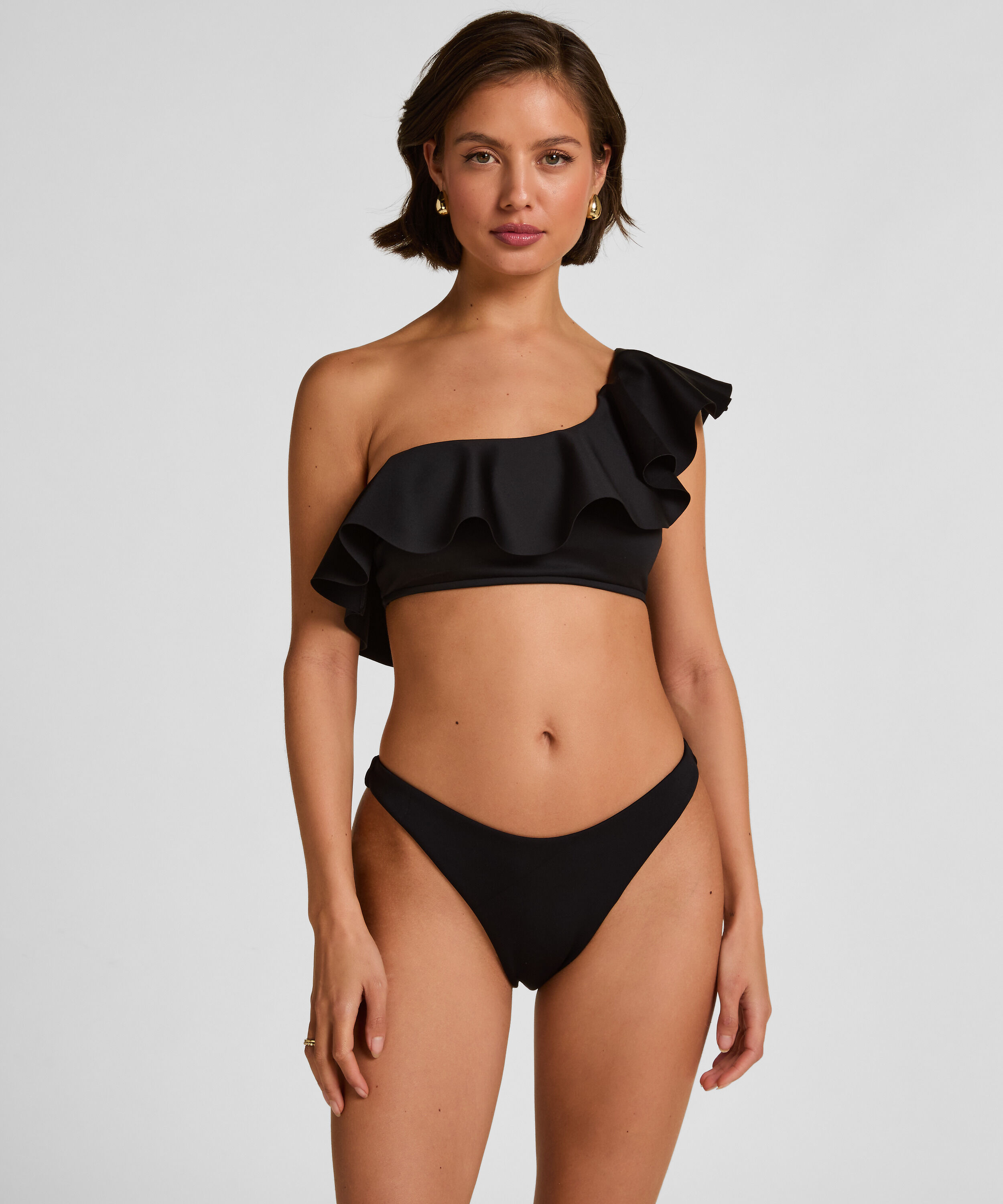 Highleg Bikini Bottom Malibu, Black