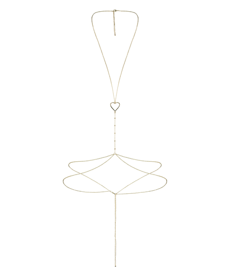 Harness body chain, Yellow