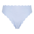 High-cut Scallop bikini bottoms, Blue
