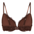 Marine Padded Underwired Push-Up Bra, Brown