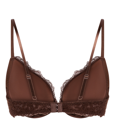 Marine Padded Underwired Push-Up Bra, Brown