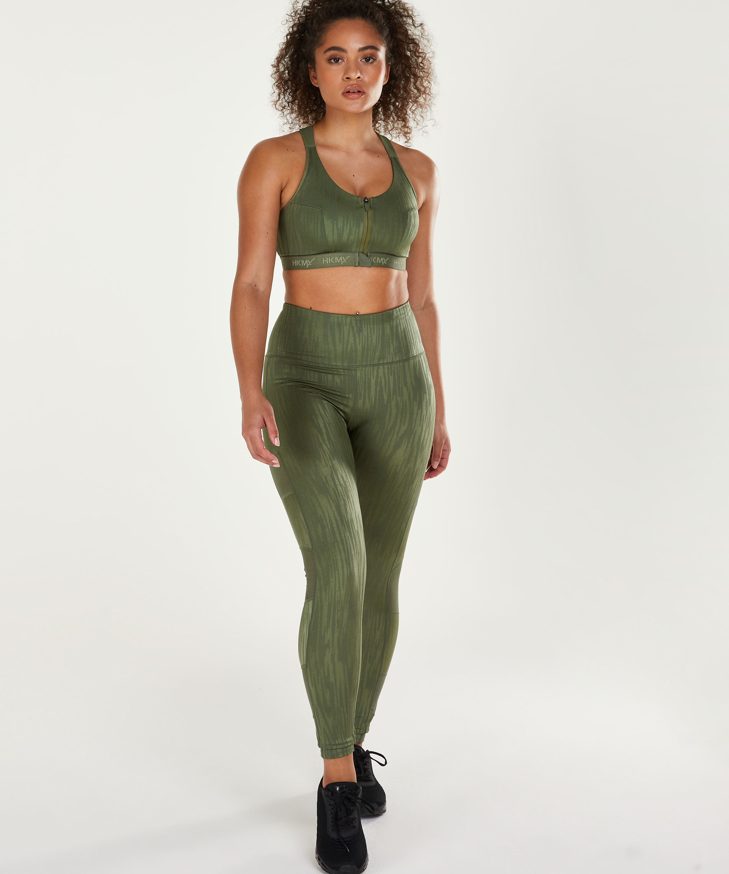 HKMX Sports bra The Pro Level 3, Green, main