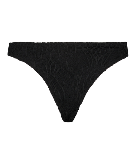 Crochet Brazilian bikini bottoms, Black