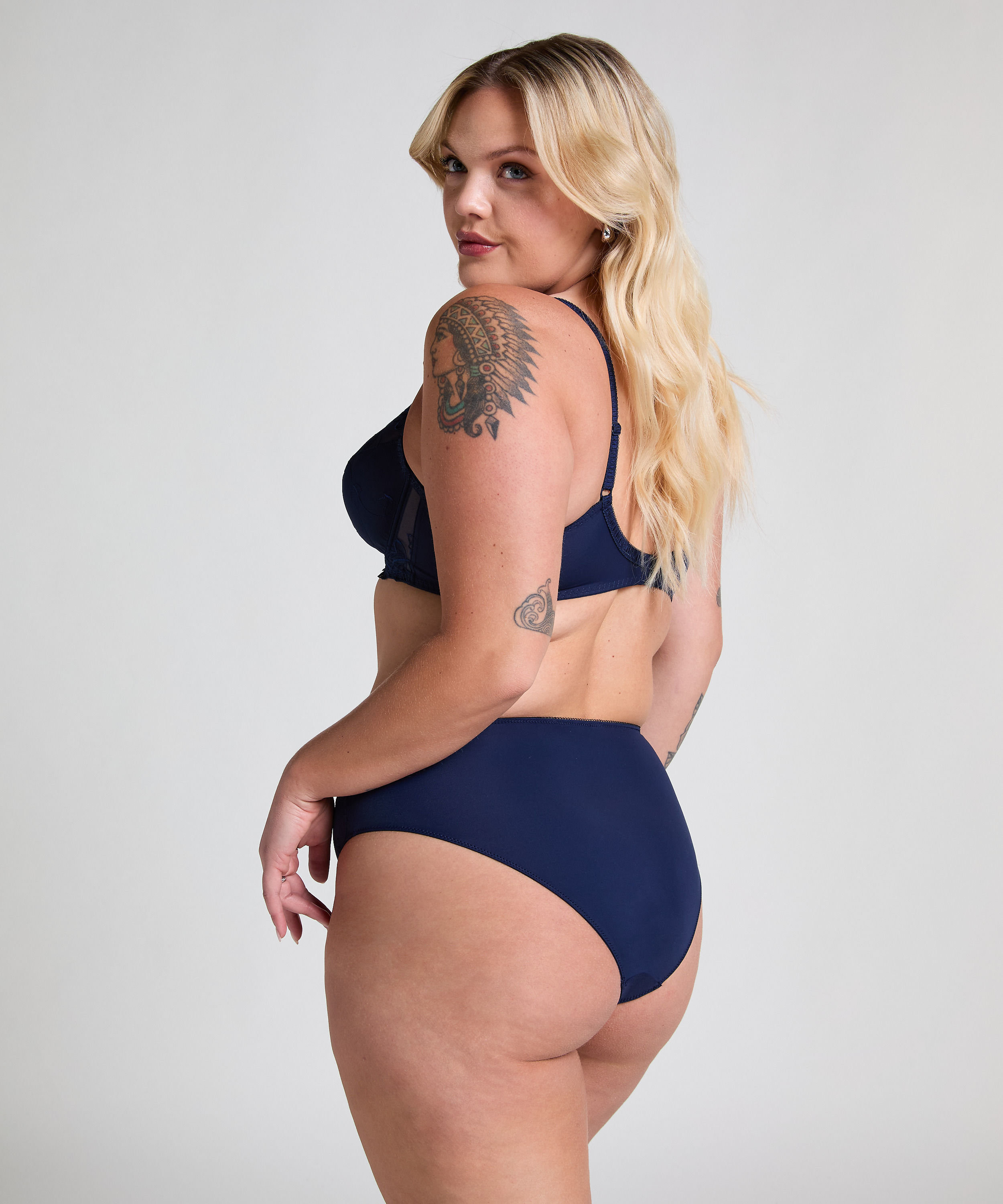 Diva High Knickers, Blue, main