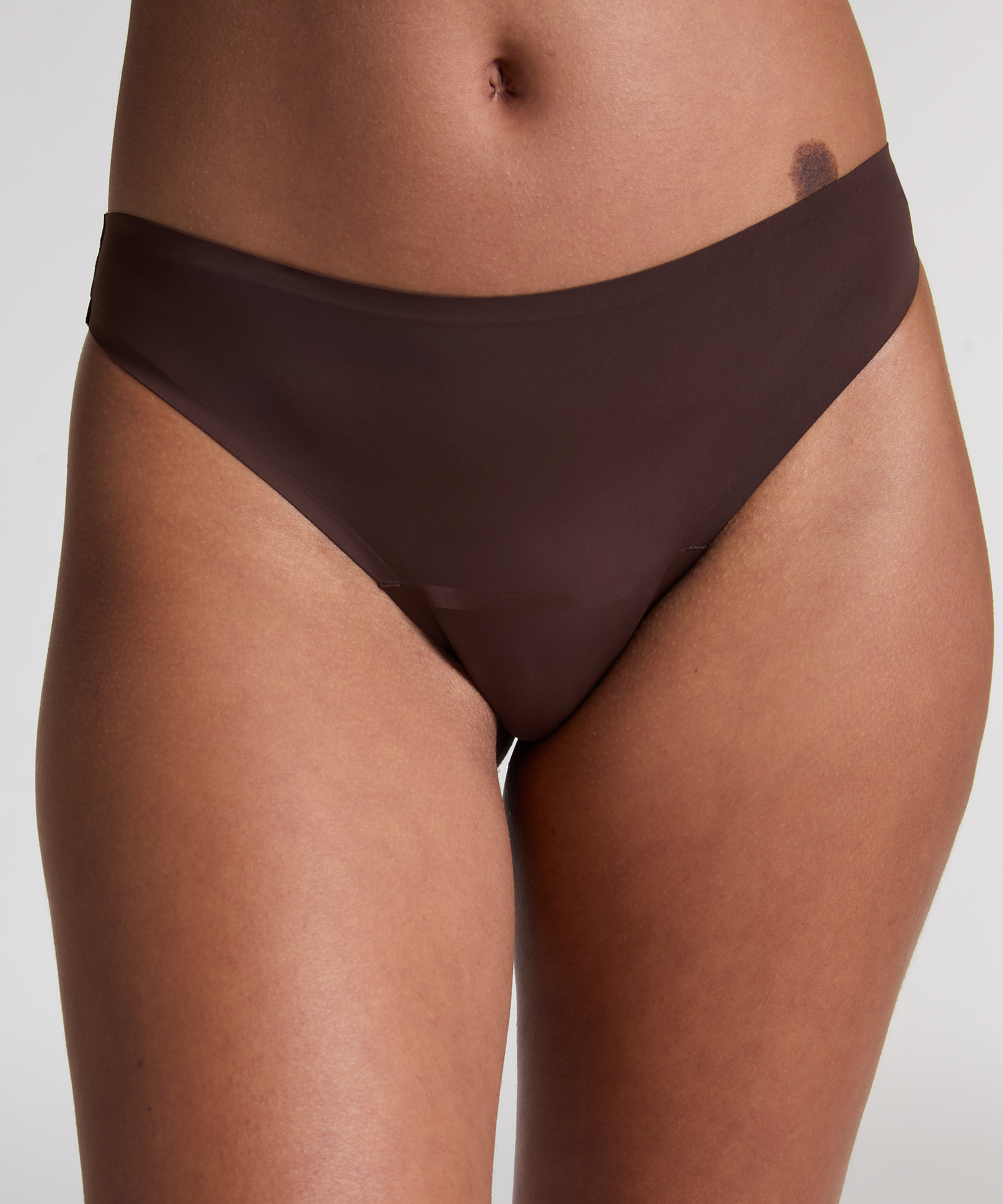 Invisible thong basic, Brown, main