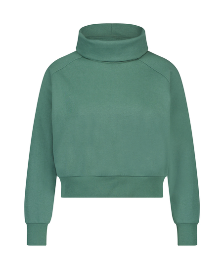 Funnel Neck Sweater, Green
