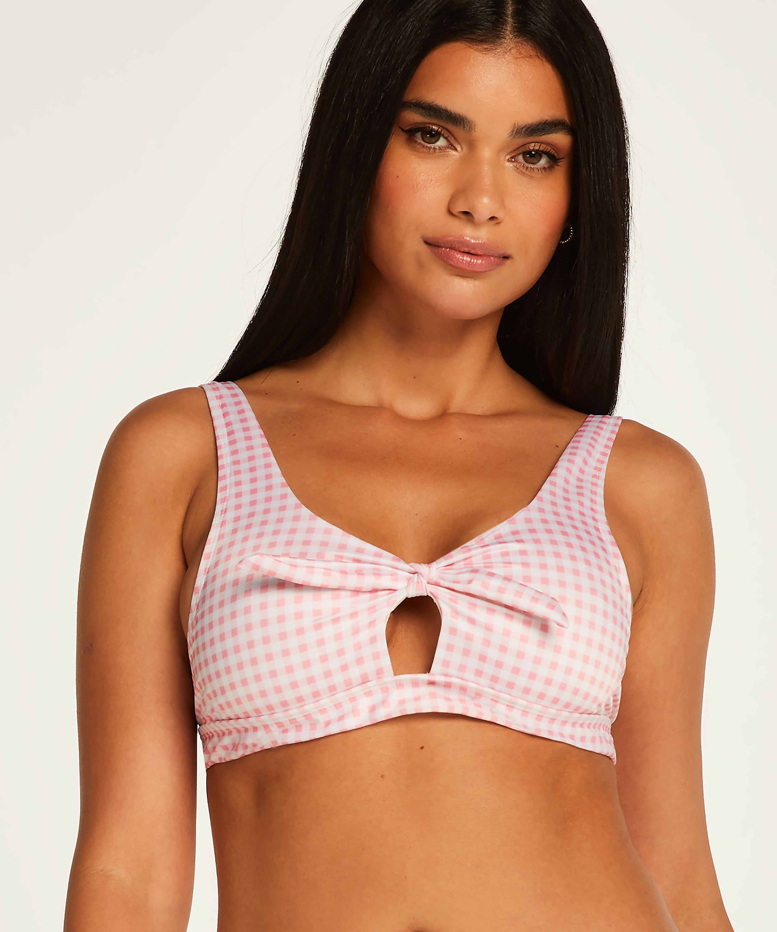 Seychelles bikini crop top, Pink, main
