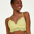 Shiloh Padded Non-wired Longline Bra, Yellow