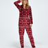 Flannel Fleece Onesie, Red