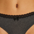 Cotton thong, Grey