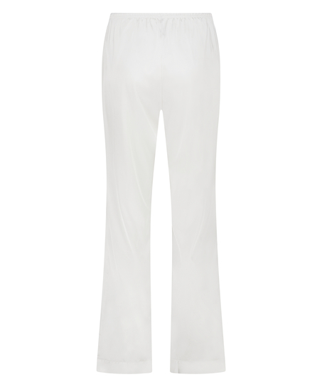 Satin Trousers, White