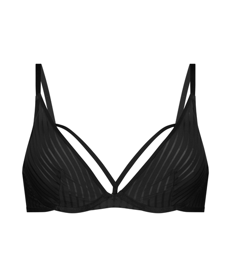 Dana Half-Padded Cup Underwired Bra, Black