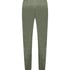 Velour Jogging Pants Pin-tucked, Green