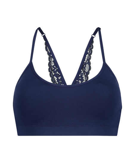 Rose seamless bralette, Blue
