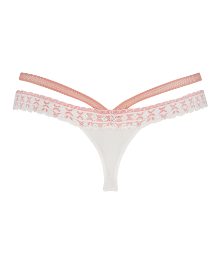 Martha Extra Low Rise Thong, White