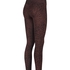 HKMX Crossed High Waisted Leggings, Brown